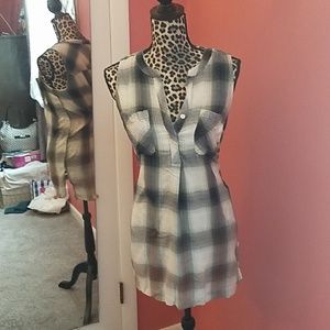 Plaid tunic